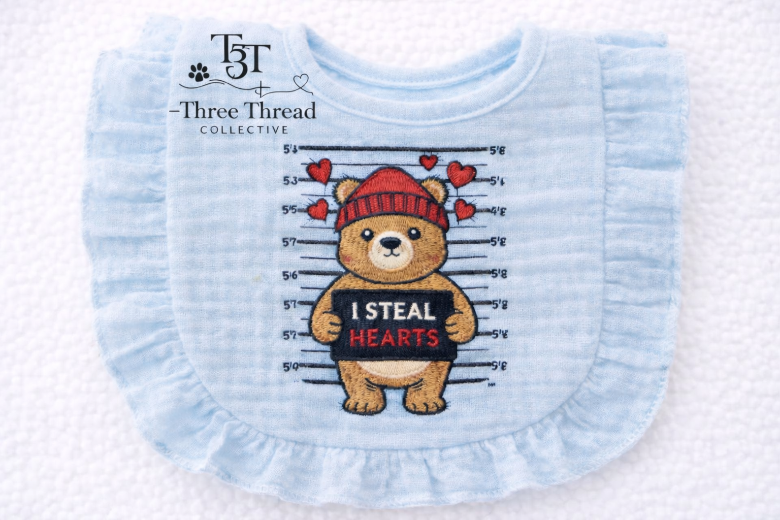 Faith Embroidered Bib