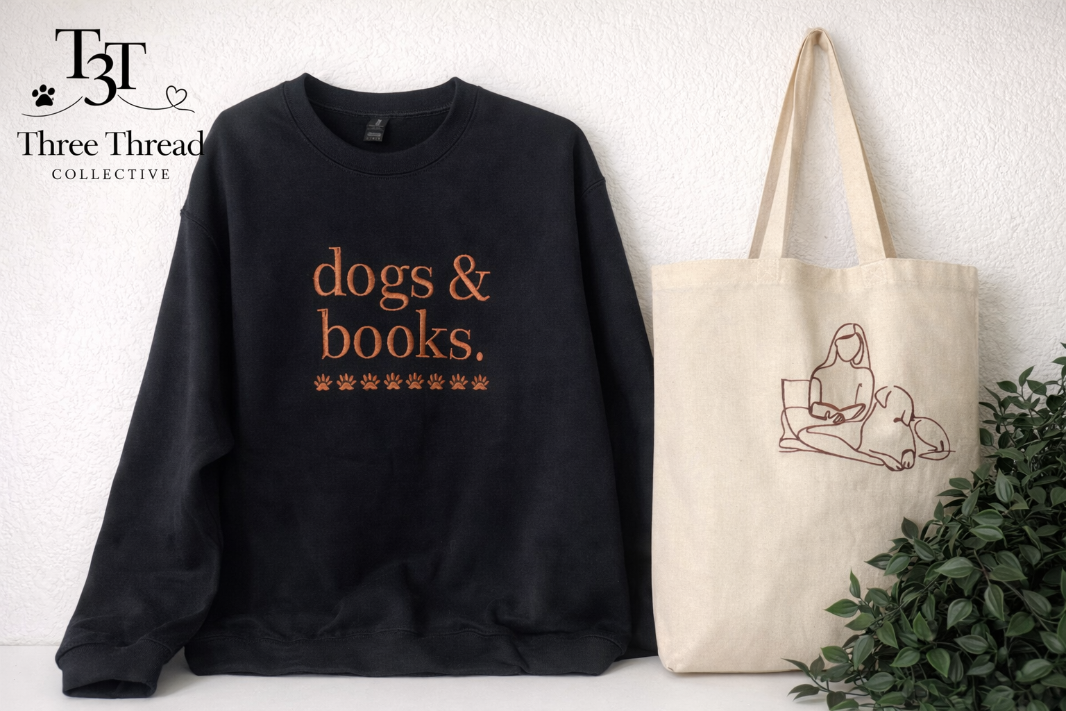 Dogs and Books Sweatshirt